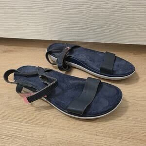 Teva Blue Leather Terra Float Nova Lux Hook & Loop Outdoor Hiking Sandals Sz 8.5
